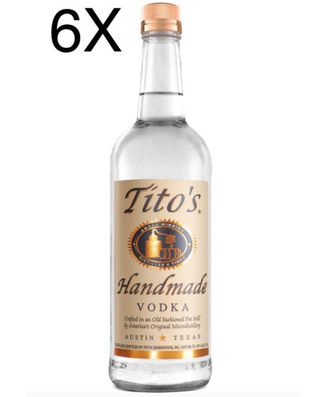 (6 BOTTIGLIE) Tito's Handmade Vodka - 70 cl 