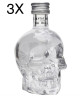 (3 BOTTLES) Vodka Cristal Head - 50ml