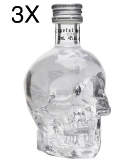 Vendita online Vodka Cristal Head mignon. Shop online vodka bottiglia a forma di teschio, miglior prezzo