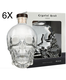Vendita online Vodka Cristal Head Astucciata. Shop online vodka bottiglia a forma di teschio, miglior prezzo