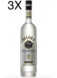 (3 BOTTLES) Beluga - Noble Russian Vodka - 70cl
