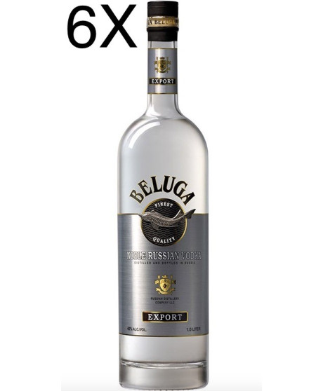 (6 BOTTLES) Beluga - Noble Russian Vodka - 100cl