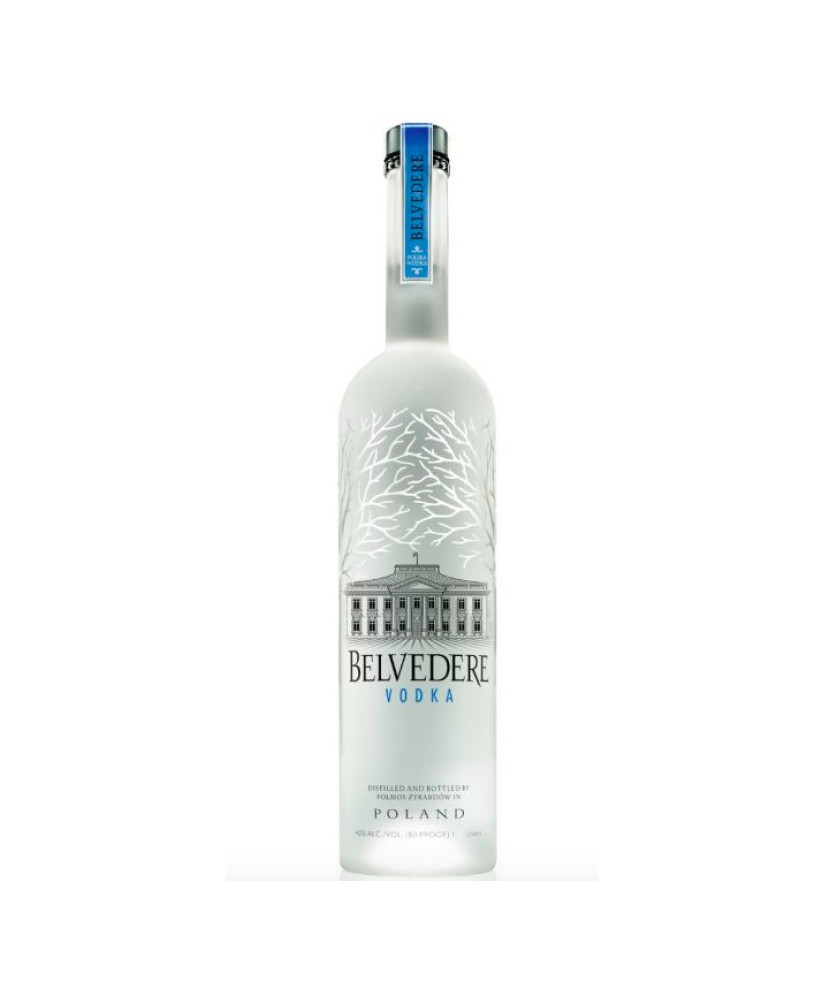 Online sales Belvedere Vodka 100cl 1 litre. Shop online Polish vodka Belvedere Limited Edition bottle red chrome. Best price onl