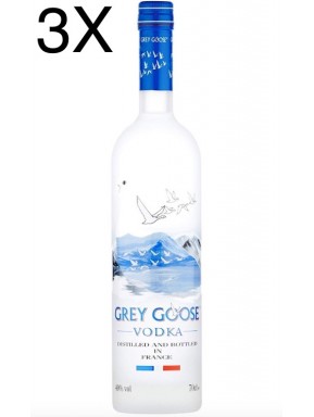 (3 BOTTLES) Grey Goose Vodka - 70 cl 