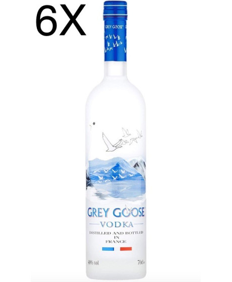 (6 BOTTLES) Grey Goose Vodka - 70 cl 