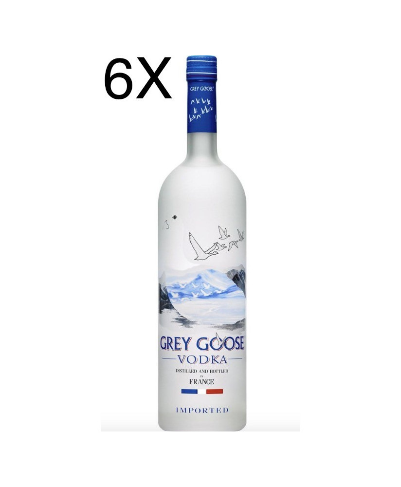 (6 BOTTLES) Grey Goose Vodka - 100cl 