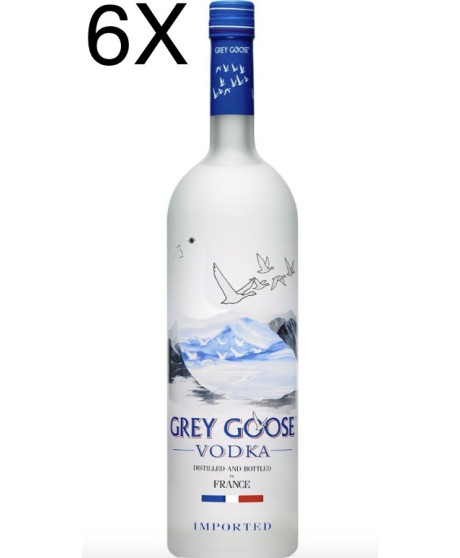 (6 BOTTLES) Grey Goose Vodka - 100cl 