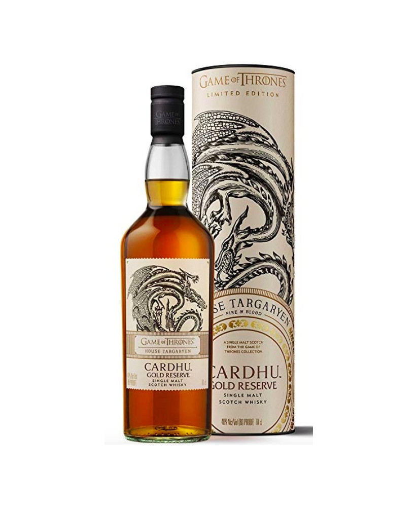 Whisky Game of Thrones, Cardhu Gold Reserve - Targaryen - Single Malt Scotch Whisky - Trono di spade - Shop
