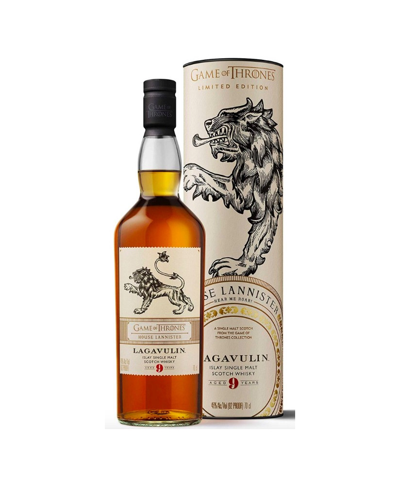 Whisky Game of Thrones, Lagavulin - House Lannister - Single Malt Scotch Whisky - Trono di spade - Shop