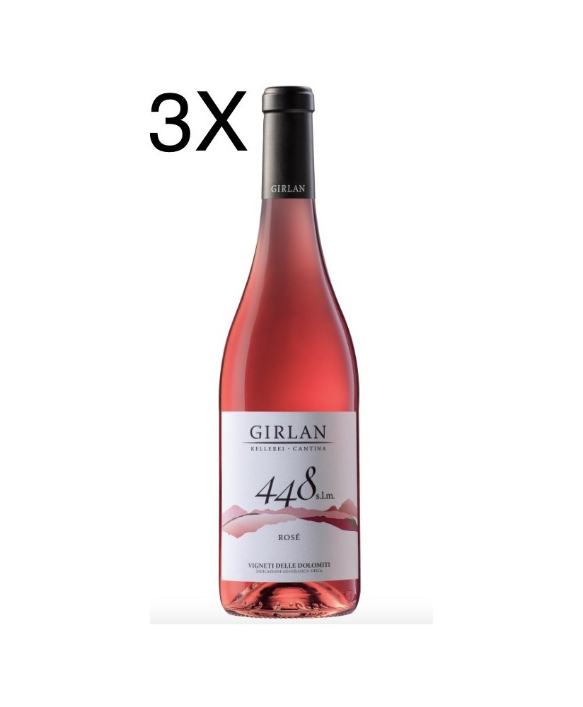 (3 BOTTIGLIE) Girlan - 448 s.l.m. 2022 - Rosè - Dolomiti IGT - 75cl