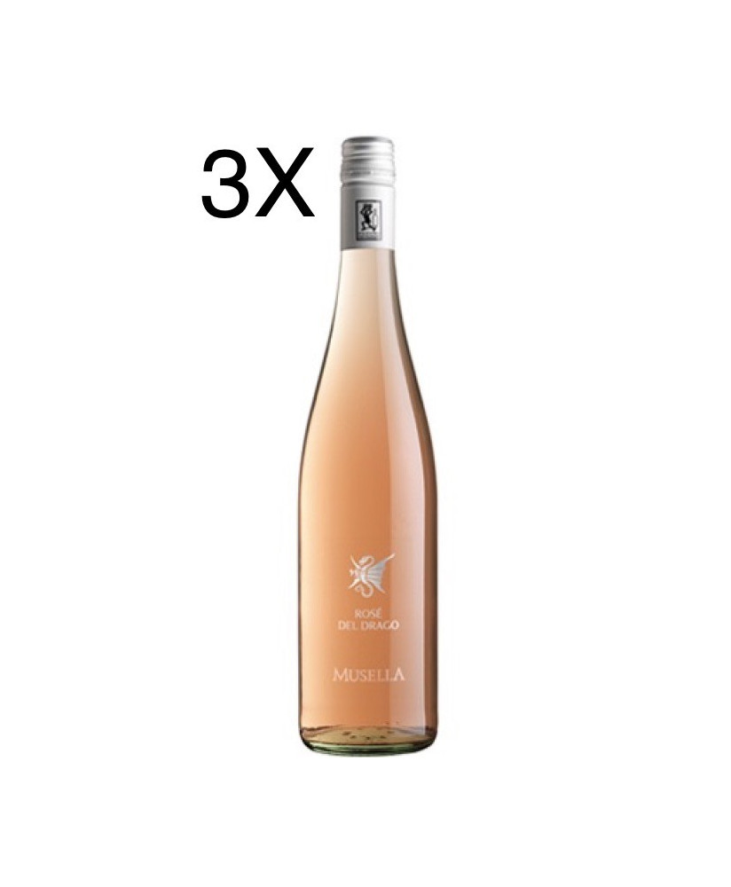 (3 BOTTLES) Musella - Drago Rose' 2018 - Corvina - Rosato Veronese IGT - 75cl