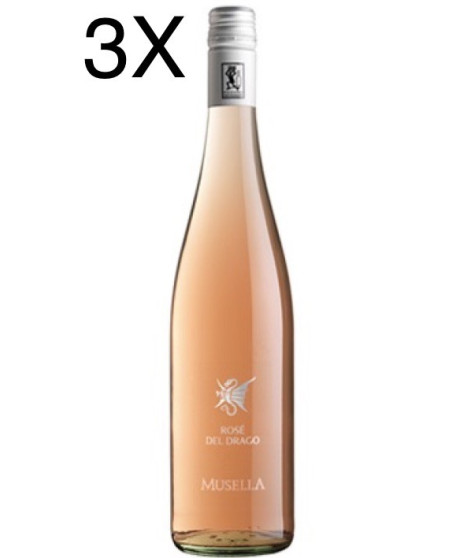 (3 BOTTLES) Musella - Drago Rose' 2018 - Corvina - Rosato Veronese IGT - 75cl