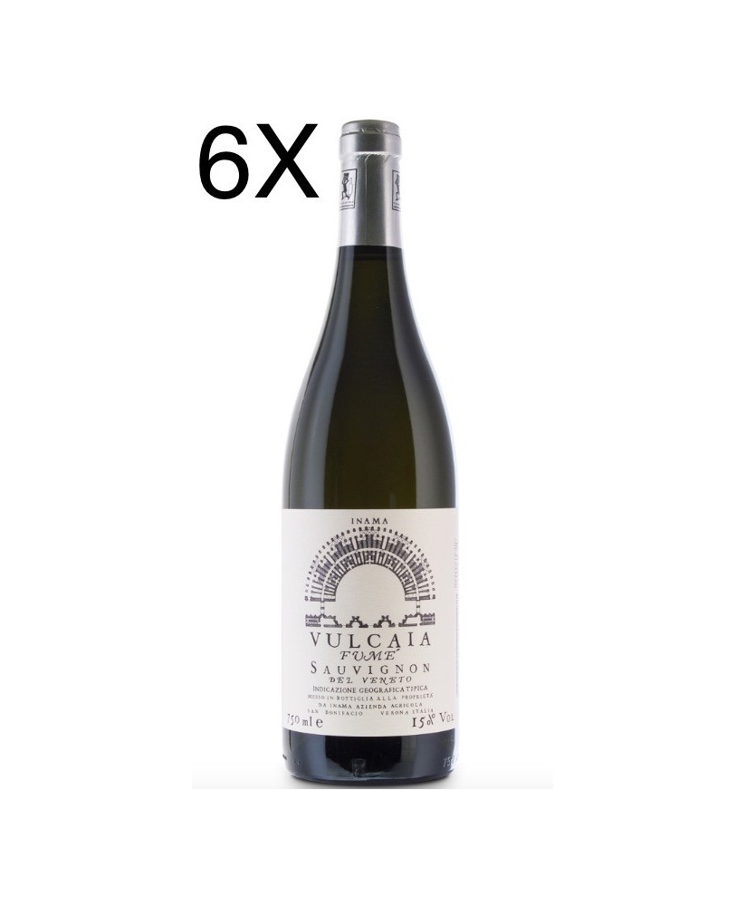 Vendita online vini del veneto Inama, Vulcaia Fumé Sauvignon IGT. Shop on-line Vulcaia, vino bianco profumato San Bonifacio.