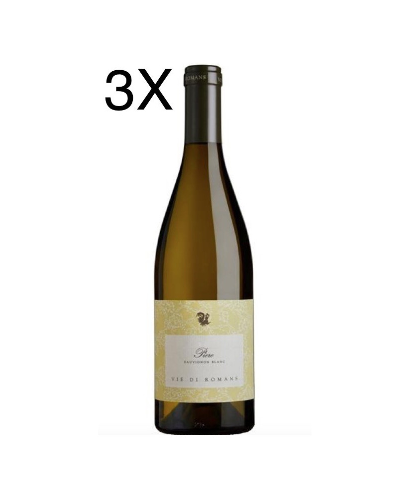 (3 BOTTIGLIE) Vie di Romans - Piere Sauvignon 2021 - Friuli Isonzo Rive Alte DOC - 75cl