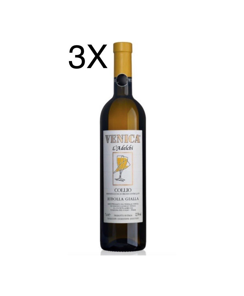 (3 BOTTIGLIE) Venica - Collio - L'Adelchi 2022 - Ribolla Gialla - DOC Collio - 75cl