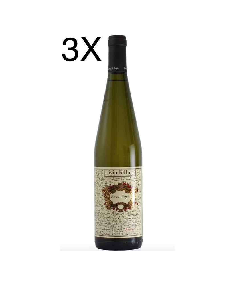 (3 BOTTIGLIE) Livio Felluga - Pinot Grigio 2022 - Friuli Colli Orientali DOC - 75cl