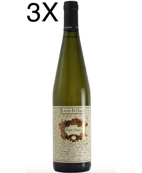 (3 BOTTIGLIE) Livio Felluga - Pinot Grigio 2022 - Friuli Colli Orientali DOC - 75cl