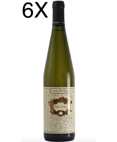 (6 BOTTIGLIE) Livio Felluga - Pinot Grigio 2022 - Friuli Colli Orientali DOC - 75cl