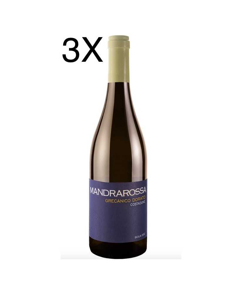 (3 BOTTIGLIE) Mandrarossa - Grecanico 2020 - Costadune - Bianco Sicilia DOC - 75cl