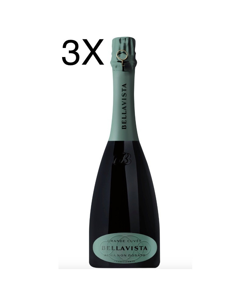 (3 BOTTIGLIE) Bellavista - Alma Grande Cuvee Non Dosato - Franciacorta Dosaggio Zero - 75cl