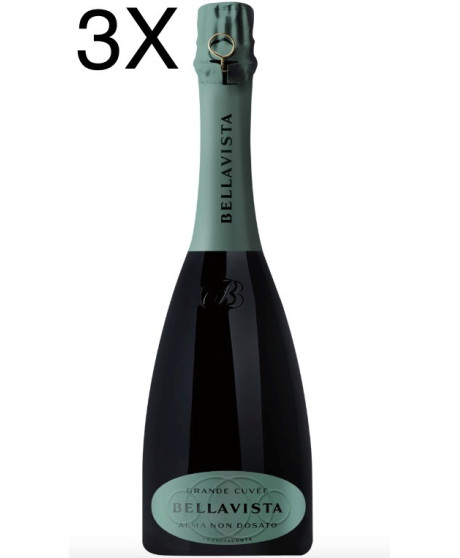 (3 BOTTIGLIE) Bellavista - Alma Grande Cuvee Non Dosato - Franciacorta Dosaggio Zero - 75cl