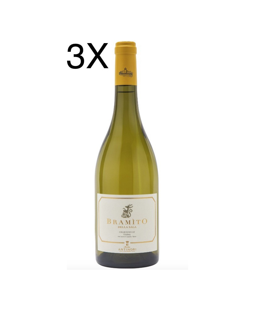 (3 BOTTIGLIE) Antinori - Bramito della Sala 2022 - Chardonnay - Castello della Sala - Umbria IGT - 75cl