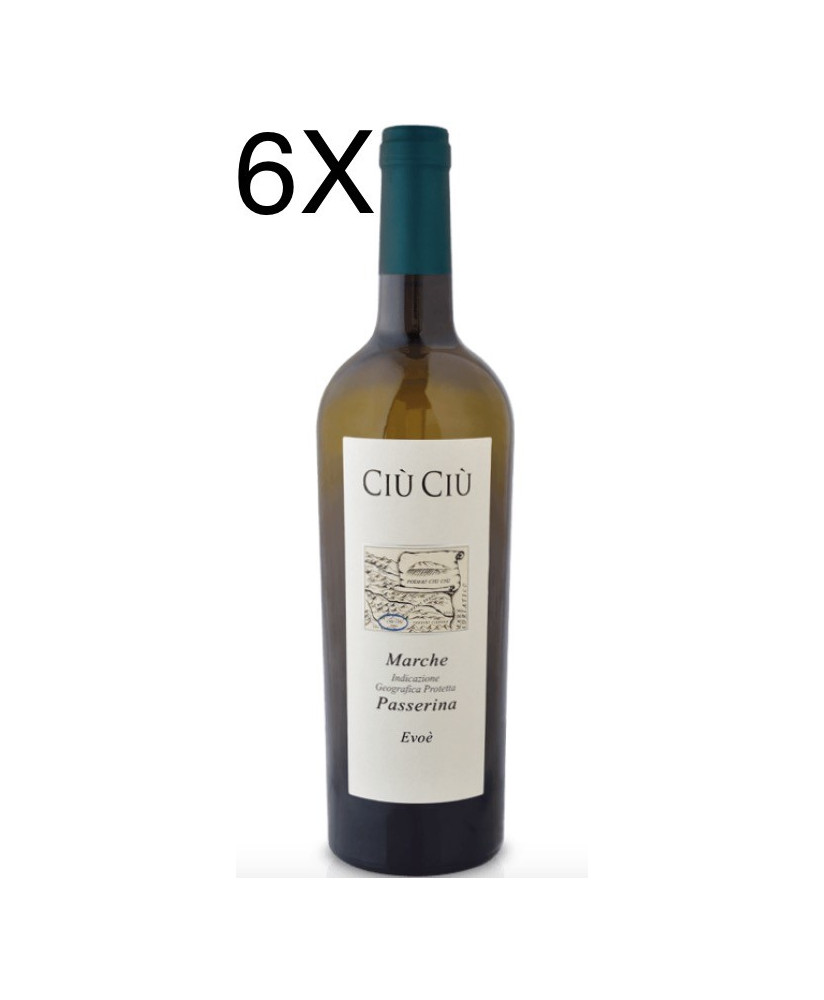 Passerina Ciù Ciù Evoè Marche IGP. Online shop fruity italian white wines. Best price online sales wine shop