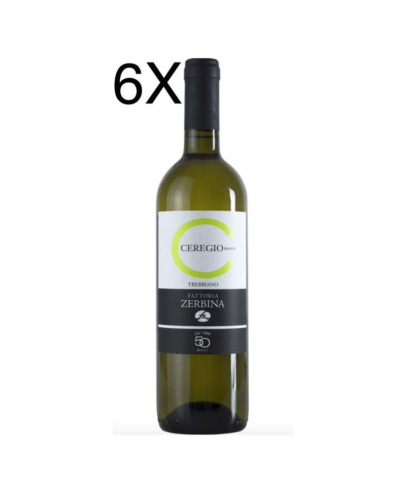 (6 BOTTLES) Fattoria Zerbina - Ceregio Bianco 2019 - Romagna Trebbiano DOC - 75cl