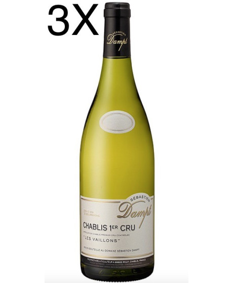 (3 BOTTIGLIE) Sebastian Dampt - Chablis 1er Cru 2021 - Les Villons - ACC - 75cl