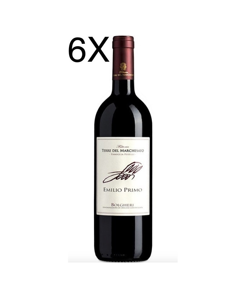 (6 BOTTLES) Terre del Marchesato - Emilio Primo 2016 - Bolgheri Rosso - DOC - 75cl