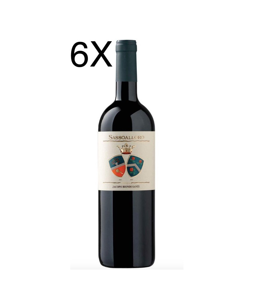 (6 BOTTLES) Jacopo Biondi Santi - Sassoalloro 2019 - Toscana IGT - 75cl