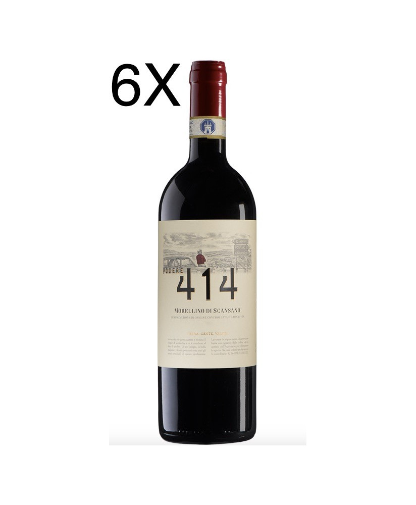 (6 BOTTLES) Podere 414 - Morellino di Scansano 2021 - DOCG - 75cl.