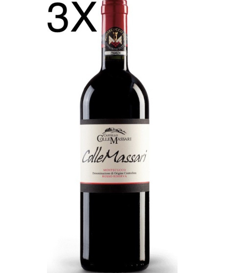 (3 BOTTLES) Castello Collemassari - Montecucco Riserva 2019 - Rosso Riserva DOC - 75cl