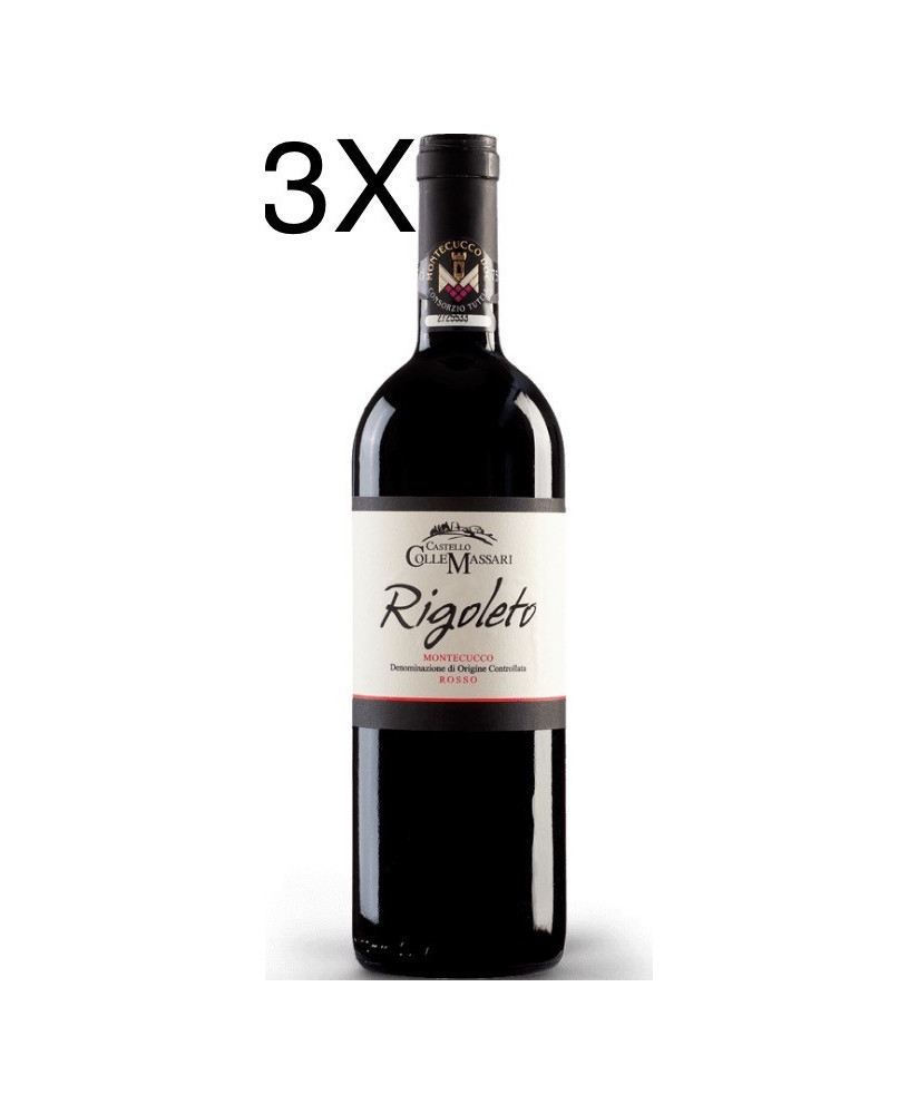 (3 BOTTIGLIE) Castello Collemassari - Montecucco Rigoleto 2021 - Rosso DOC - 75cl