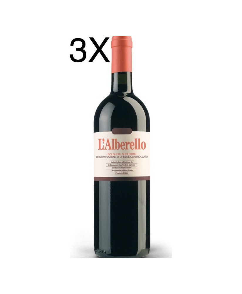 (3 BOTTLES) Castello Collemassari - L'alberello 2015 - Podere Grattamacco - Bolgheri Superiore DOC - 75cl