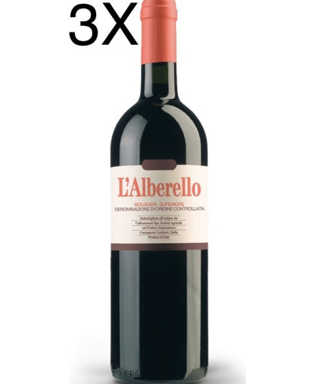 (3 BOTTLES) Castello Collemassari - L'alberello 2015 - Podere Grattamacco - Bolgheri Superiore DOC - 75cl