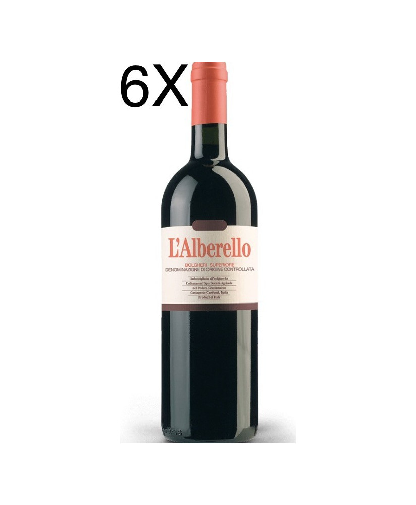 (6 BOTTLES) Castello Collemassari - L'alberello 2015 - Podere Grattamacco - Bolgheri Superiore DOC - 75cl