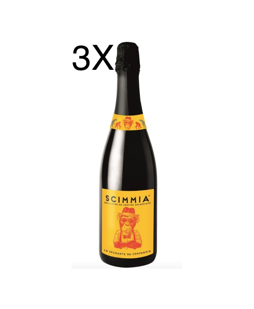 (3 BOTTLES) Scimmia - Spumante Extra Dry - 75cl