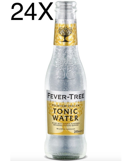 24 BOTTIGLIE - Fever Tree - Premium Indian Tonic Water - Acqua Tonica - 20cl