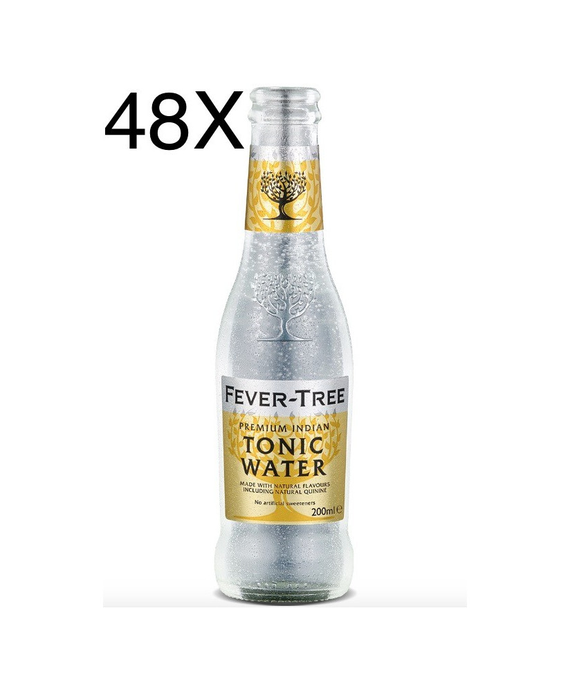 48 BOTTIGLIE - Fever Tree - Premium Indian Tonic Water - Acqua Tonica - 20cl