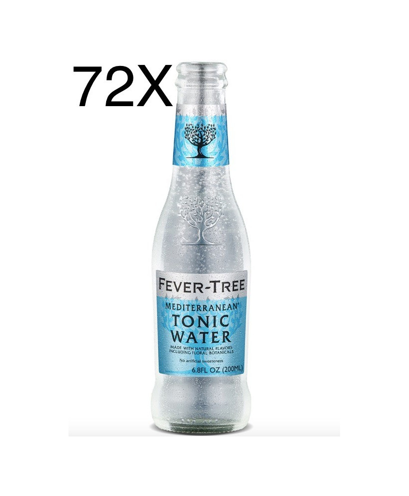 72 BOTTIGLIE - Fever Tree Mediterranean - Premium Natural Mixers Mediterranen Tonic Water - Acqua Tonica - 20cl