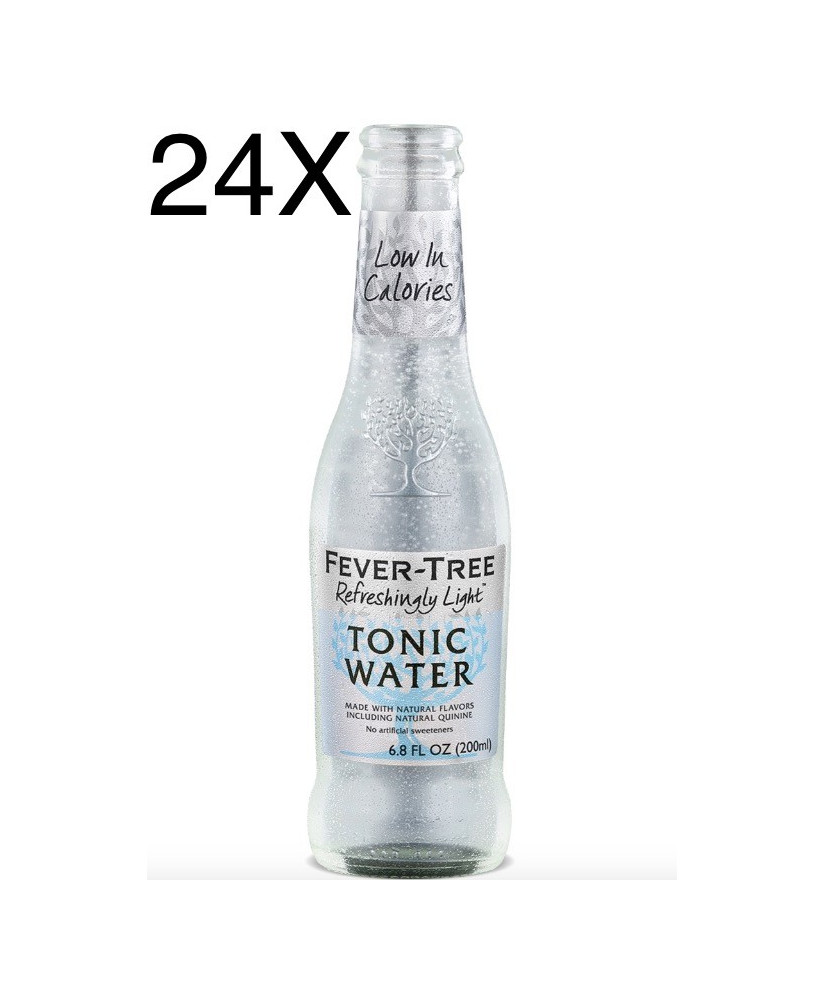 24 BOTTLES - Fever-Tree - Refreshingly Light - Naturally Light Tonic Water - 20cl