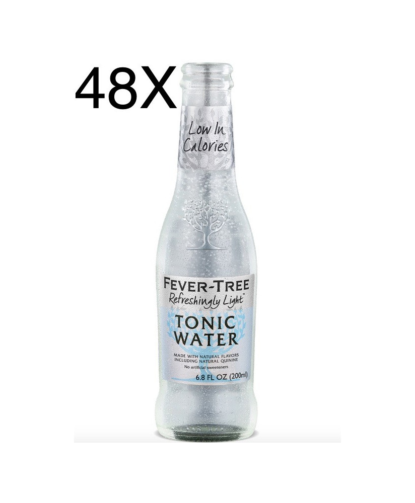 48 BOTTIGLIE - Fever Tree - Refreshingly Light - Naturally Light Tonic Water - Acqua Tonica - 20cl