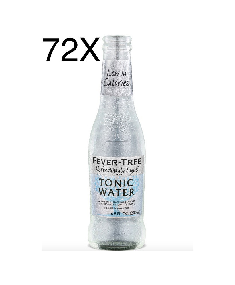 72 BOTTIGLIE - Fever Tree - Refreshingly Light - Naturally Light Tonic Water - Acqua Tonica - 20cl