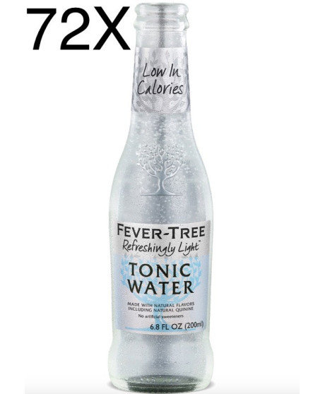 72 BOTTIGLIE - Fever Tree - Refreshingly Light - Naturally Light Tonic Water - Acqua Tonica - 20cl