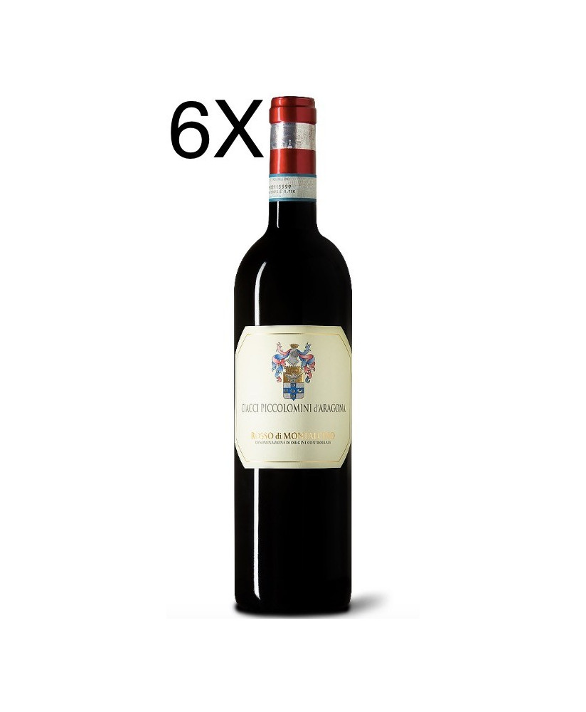 (6 BOTTIGLIE) Ciacci Piccolomini d'Aragona - Rosso di Montalcino 2022 - DOC - 75cl