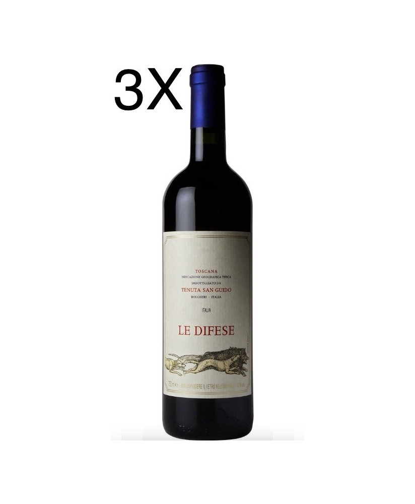 (3 BOTTIGLIE) Tenuta San Guido - Le Difese 2022 - Toscana IGT - 75cl