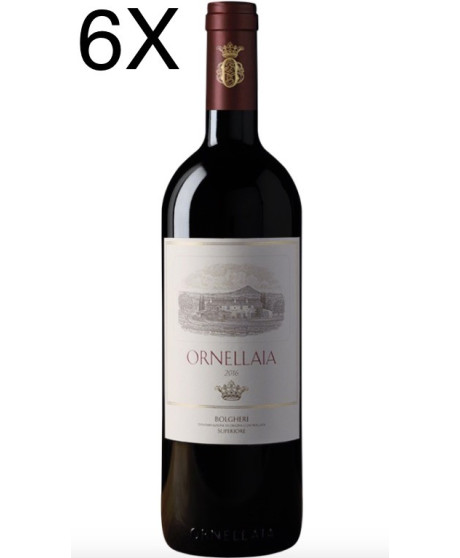 (6 BOTTIGLIE) Ornellaia - Ornellaia 2016 - Bolgheri DOC Superiore - 75cl