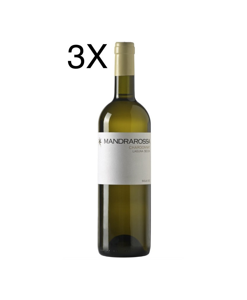 (3 BOTTIGLIE) Mandrarossa - Laguna Secca 2020 - Chardonnay - Sicilia DOC - 75cl