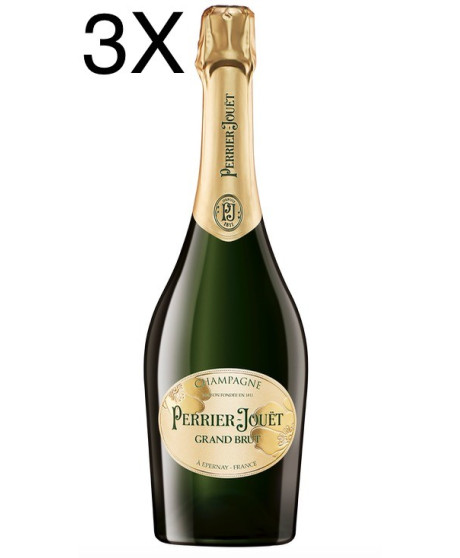 (3 BOTTLES) Perrier Jouet - Grand Brut - 75cl